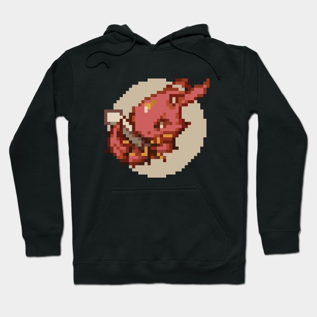 Threads of Fate Mint Red Magic Hoodie by inotyler